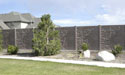 Stone Vinyl fence