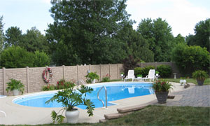 Residence Stone Look Vinyl Fence